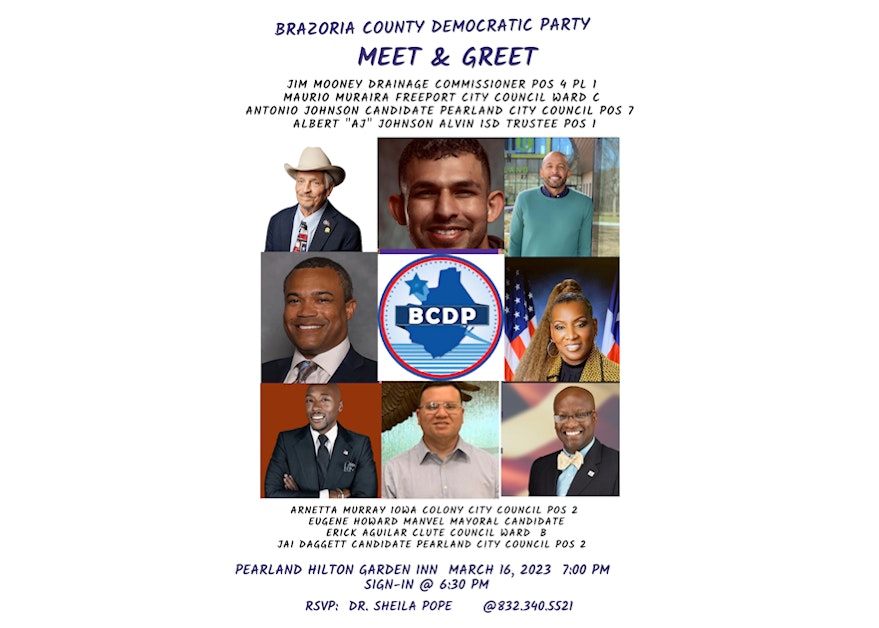 Democratic Candidate Meet And Greet · Brazoria County Democratic Party